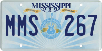 MS license plate MMS267