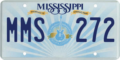 MS license plate MMS272