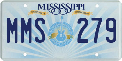 MS license plate MMS279