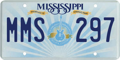MS license plate MMS297