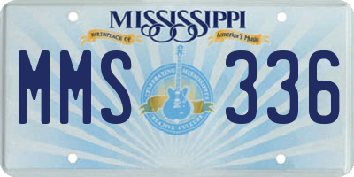 MS license plate MMS336