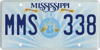 MS license plate MMS338