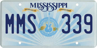 MS license plate MMS339