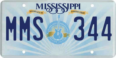 MS license plate MMS344