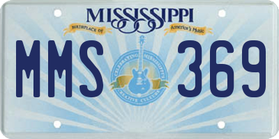 MS license plate MMS369