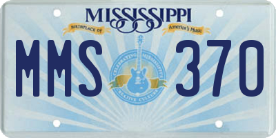 MS license plate MMS370