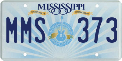 MS license plate MMS373