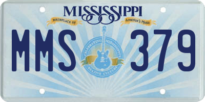 MS license plate MMS379