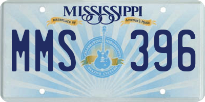 MS license plate MMS396