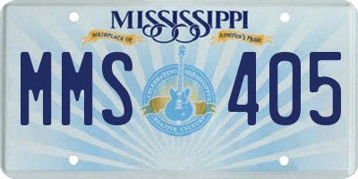 MS license plate MMS405