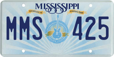 MS license plate MMS425