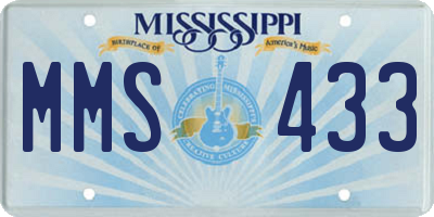 MS license plate MMS433