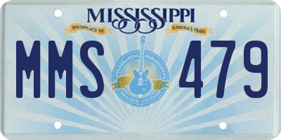 MS license plate MMS479