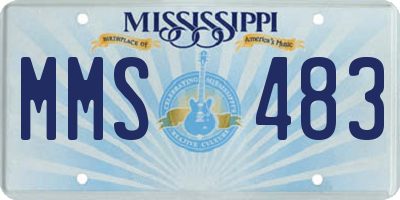 MS license plate MMS483