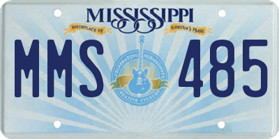 MS license plate MMS485