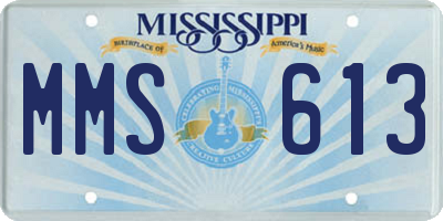 MS license plate MMS613