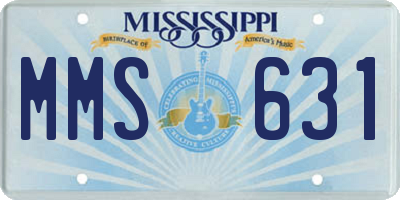 MS license plate MMS631