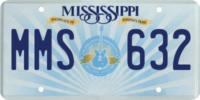 MS license plate MMS632
