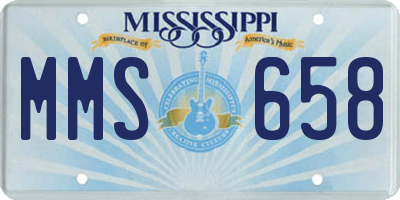 MS license plate MMS658