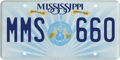 MS license plate MMS660