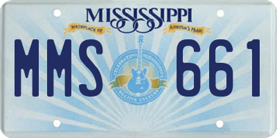 MS license plate MMS661