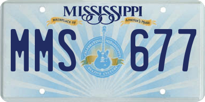 MS license plate MMS677