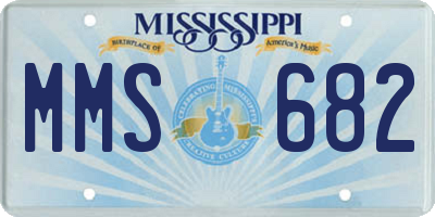 MS license plate MMS682