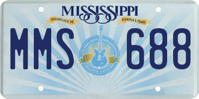 MS license plate MMS688