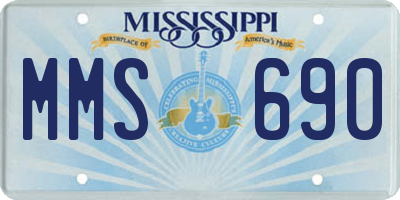 MS license plate MMS690