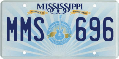 MS license plate MMS696