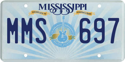 MS license plate MMS697