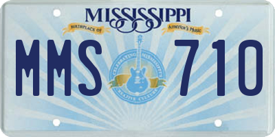 MS license plate MMS710