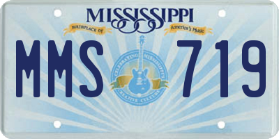 MS license plate MMS719