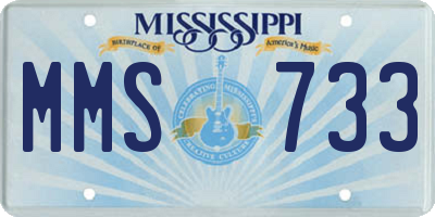 MS license plate MMS733