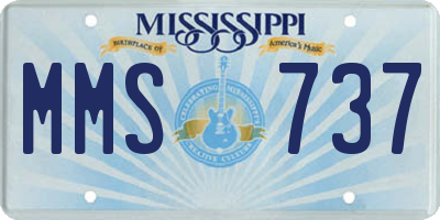MS license plate MMS737