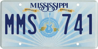 MS license plate MMS741