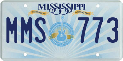 MS license plate MMS773