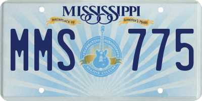 MS license plate MMS775