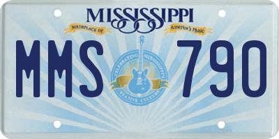 MS license plate MMS790
