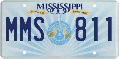 MS license plate MMS811