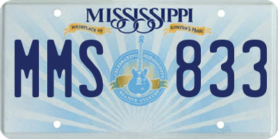 MS license plate MMS833