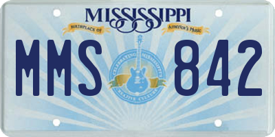 MS license plate MMS842