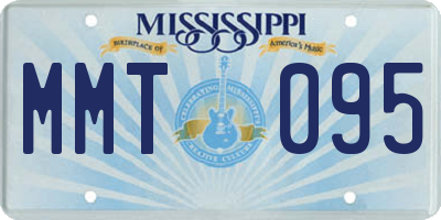MS license plate MMT095