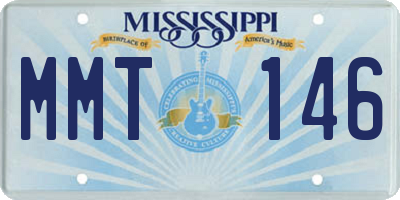 MS license plate MMT146