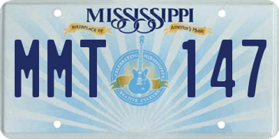 MS license plate MMT147