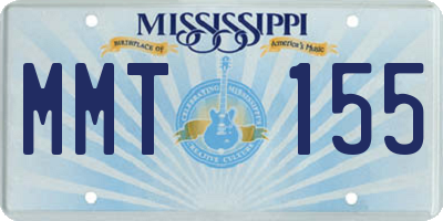 MS license plate MMT155