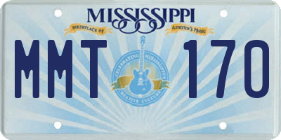 MS license plate MMT170