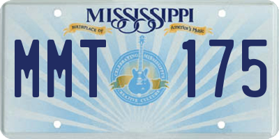 MS license plate MMT175