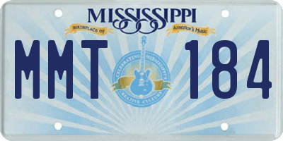 MS license plate MMT184