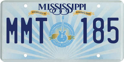 MS license plate MMT185